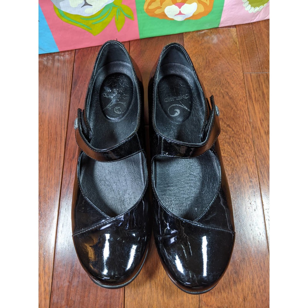 Dansko Opal Patent Mary Janes Black 39